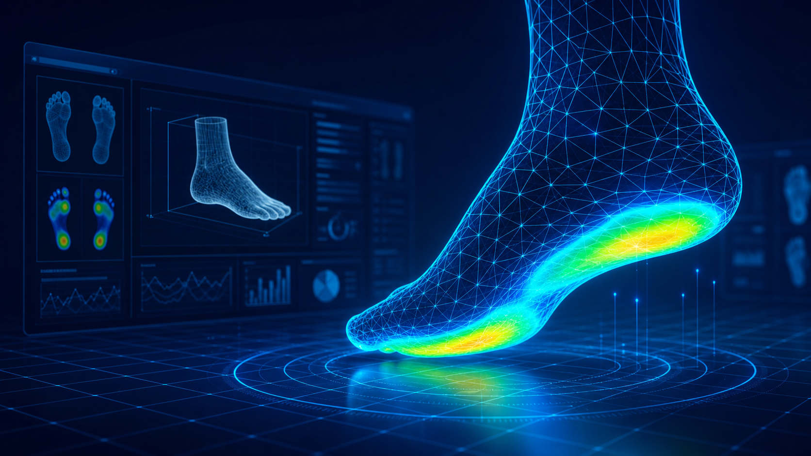Advanced 3D foot scanning pressure map